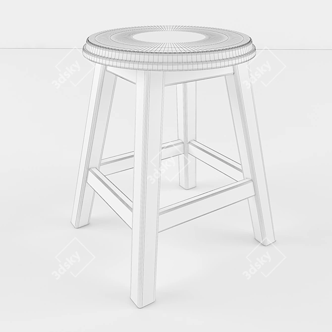 Modern Line Box Table 3D model image 2