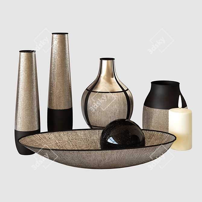 Title: Decorative Vases: 3D Model 3D model image 2