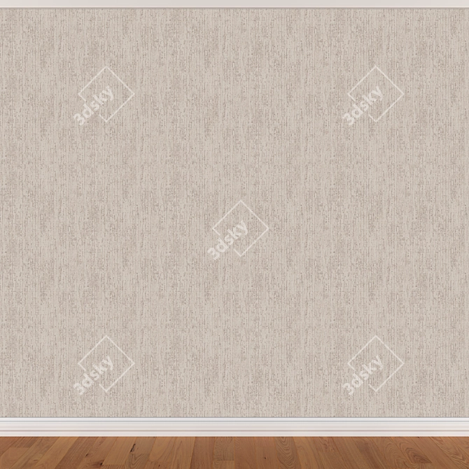 Title: Seamless Wallpaper Set - 3 Colors 3D model image 2