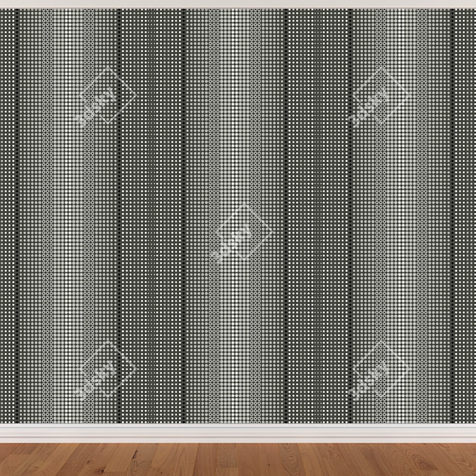 Seamless Wallpapers Set 136 (3 Colors) 3D model image 2