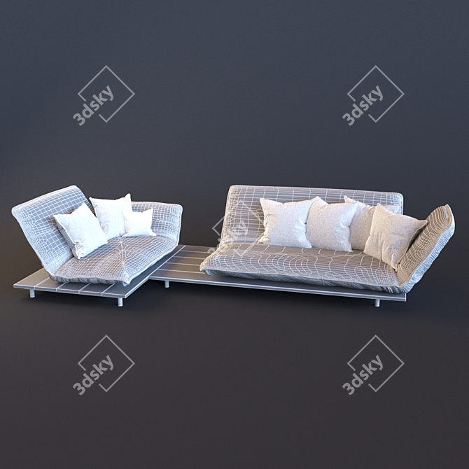 Modern German Bullfrog Akito Sofa 3D model image 2