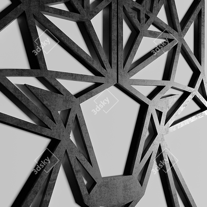 Black Fox Loft Wall Decor 3D model image 2