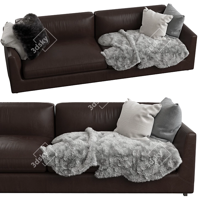 PHOENIX Sofa by MisuraEmme - Modern Elegance Reimagined 3D model image 1