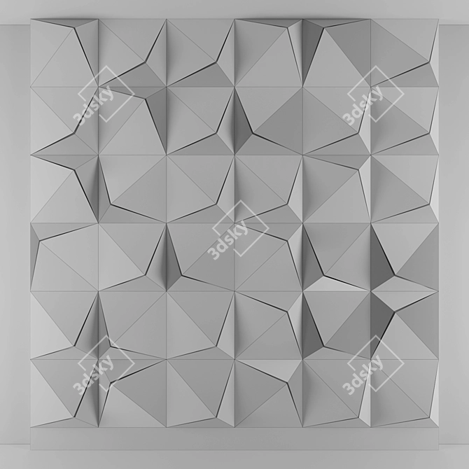 3D Panel: Modern Wall Decor 3D model image 2