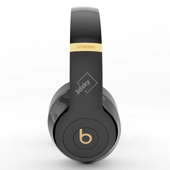 Sleek Beats Studio Headphones 3D model image 2