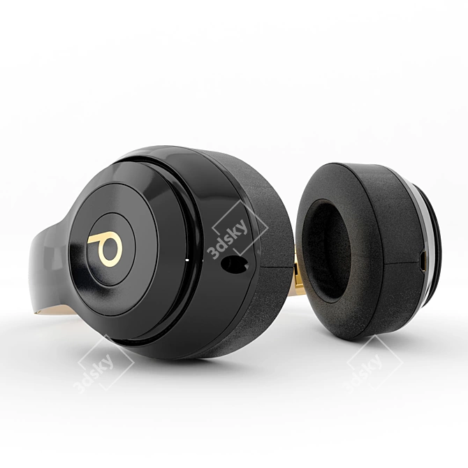 Sleek Beats Studio Headphones 3D model image 3