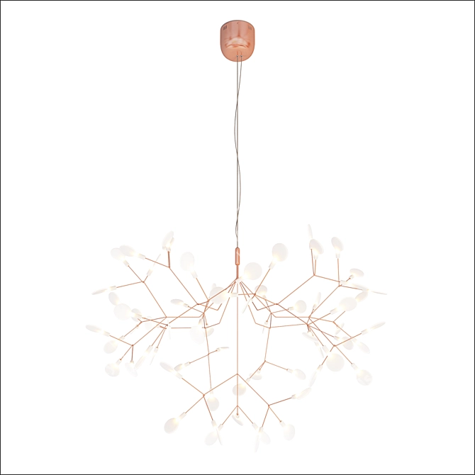 Sculptural Heracleum Lighting Fixture 3D model image 1