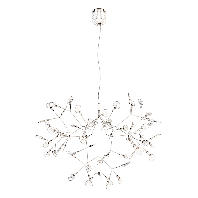 Sculptural Heracleum Lighting Fixture 3D model image 2