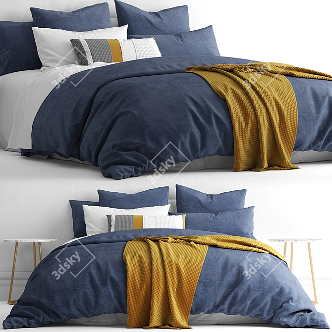 Adairs Australia Bed: Luxurious Comfort 3D model image 1