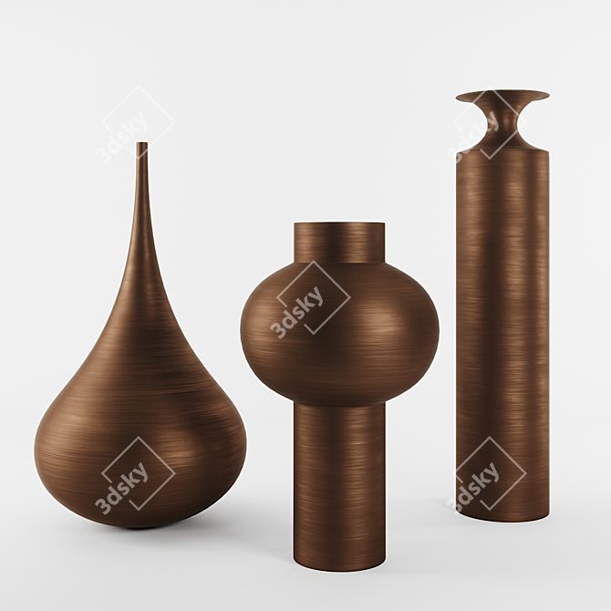 Tom Dixon Brass Beat Vessel Family 3D model image 2