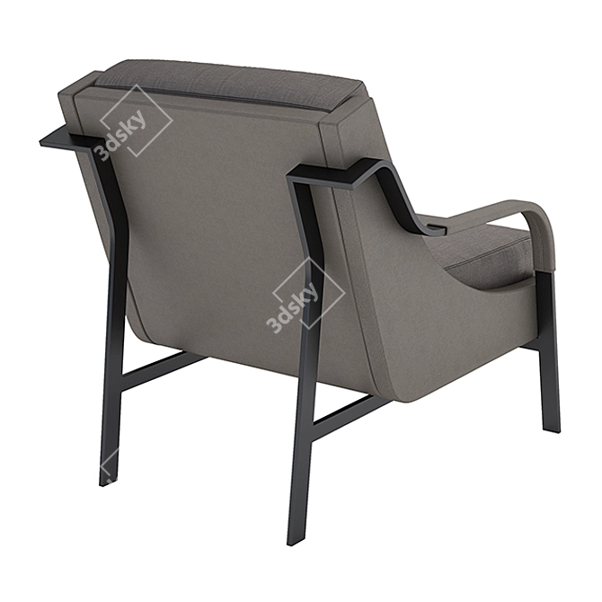 Harlow Lounge Chair: Modern Elegance by HOLLY HUNT 3D model image 2