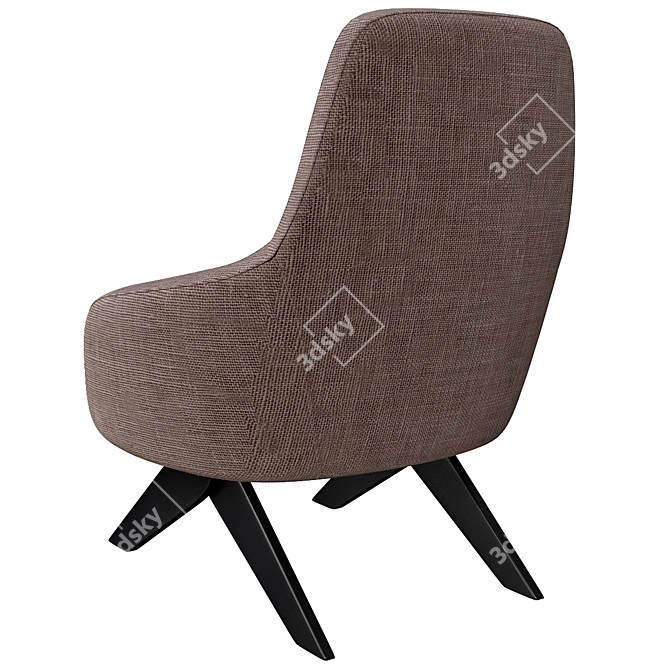 Van Duysen's Marlon - Fabric armchair 3D model image 2