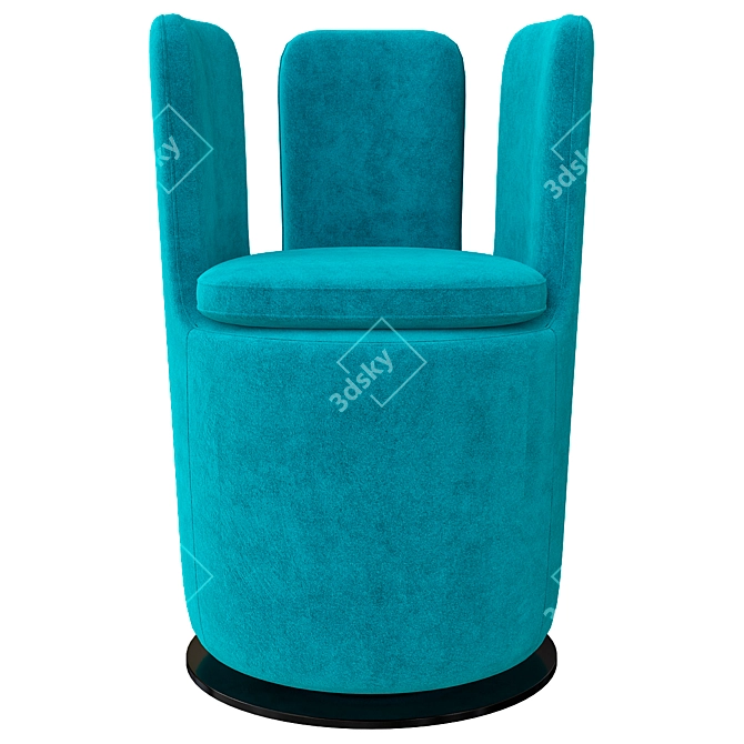 Stylish Swivel Armchair: Arflex MOJO 3D model image 1