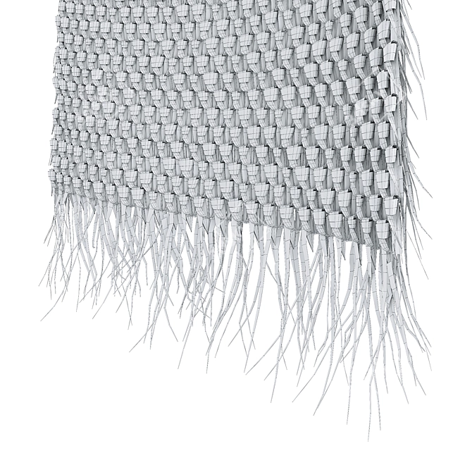 Boho Chic Macrame Wall Decor 3D model image 3