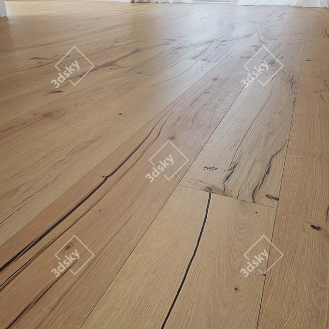 Selene Oak Wood Flooring 3D model image 1