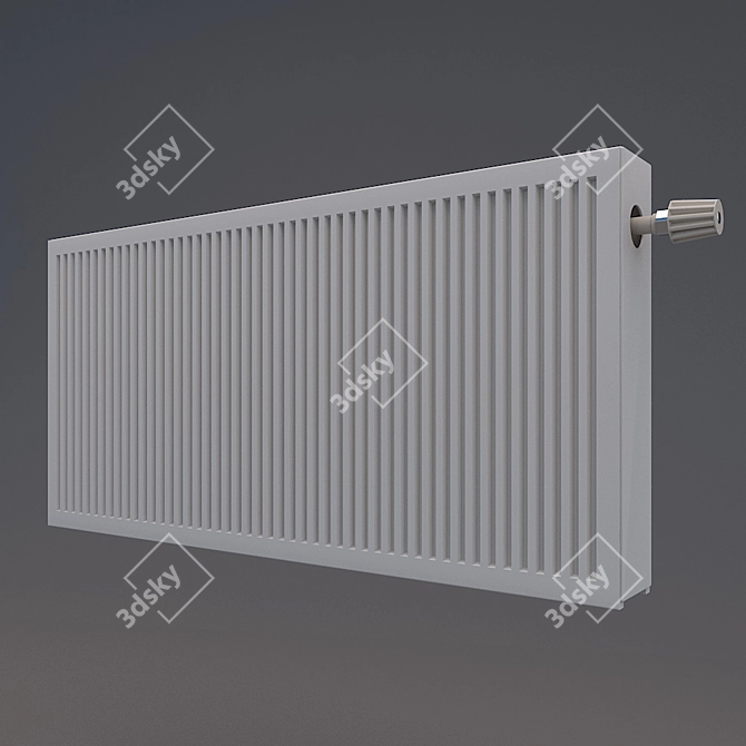 Steel Heating Radiator 3D model image 1