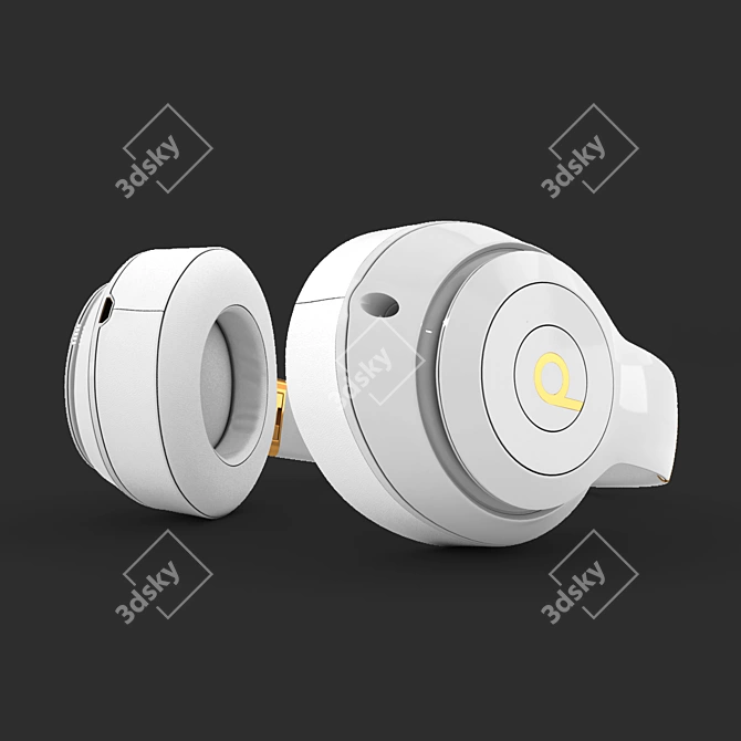 Sleek Studio Beats Headphones 3D model image 3