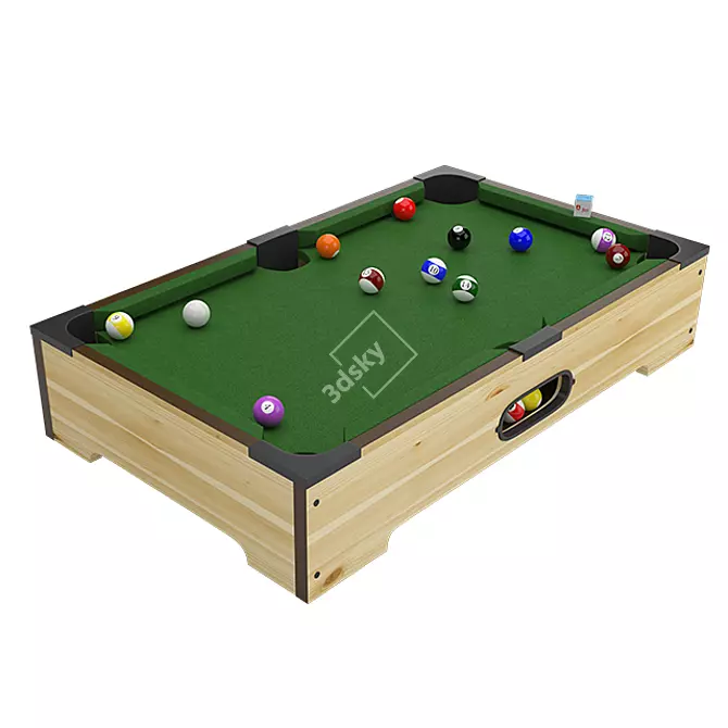 FunSize Billiards: Kid's Mini Table 3D model image 2