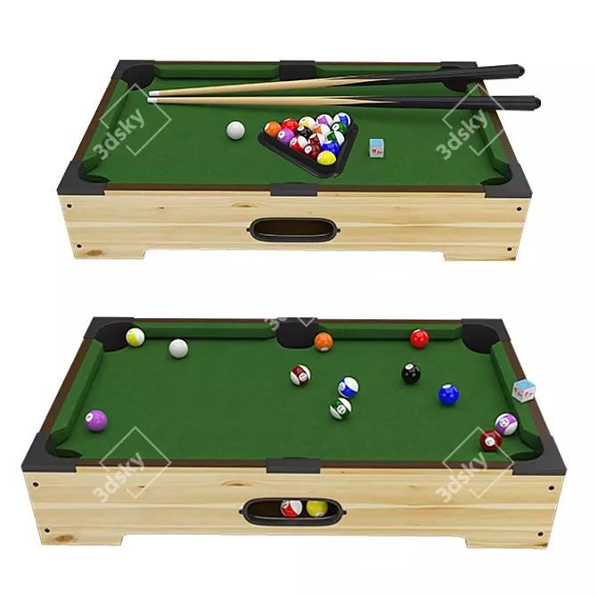 FunSize Billiards: Kid's Mini Table 3D model image 3