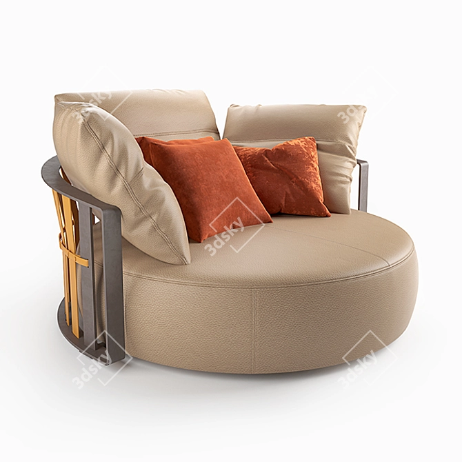 Luxury Scarlett Sofa 3D model image 1