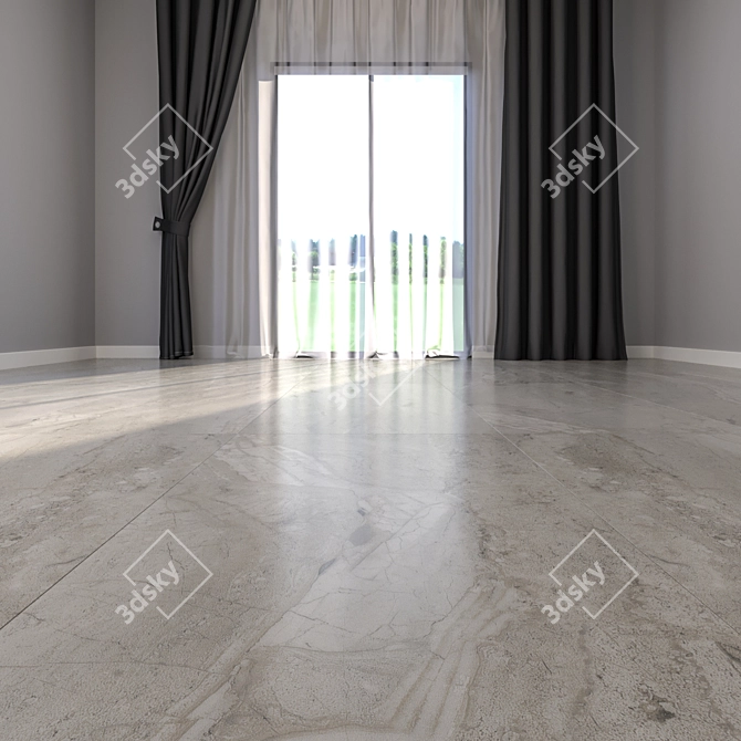 Luxury Marble Floor Tiles 3D model image 2