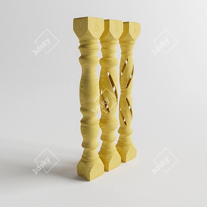 Sturdy Chair Legs for Durability 3D model image 1