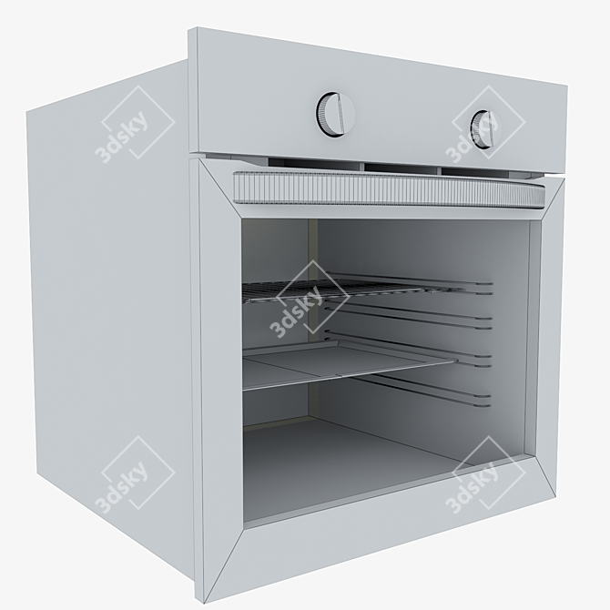 LG LB646K329T1 Built-in Oven 3D model image 3