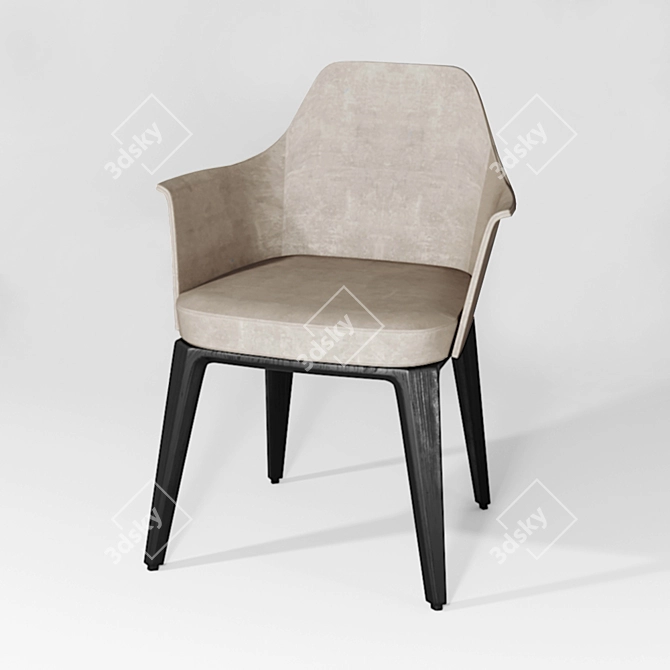 Sophisticated SOPHIE Chair by Poliform 3D model image 1