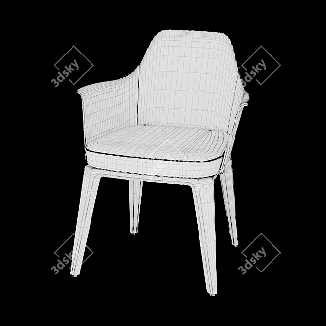 Sophisticated SOPHIE Chair by Poliform 3D model image 2