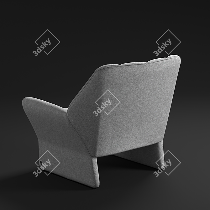 Elegant Hirundo Chair by Busnelli 3D model image 2