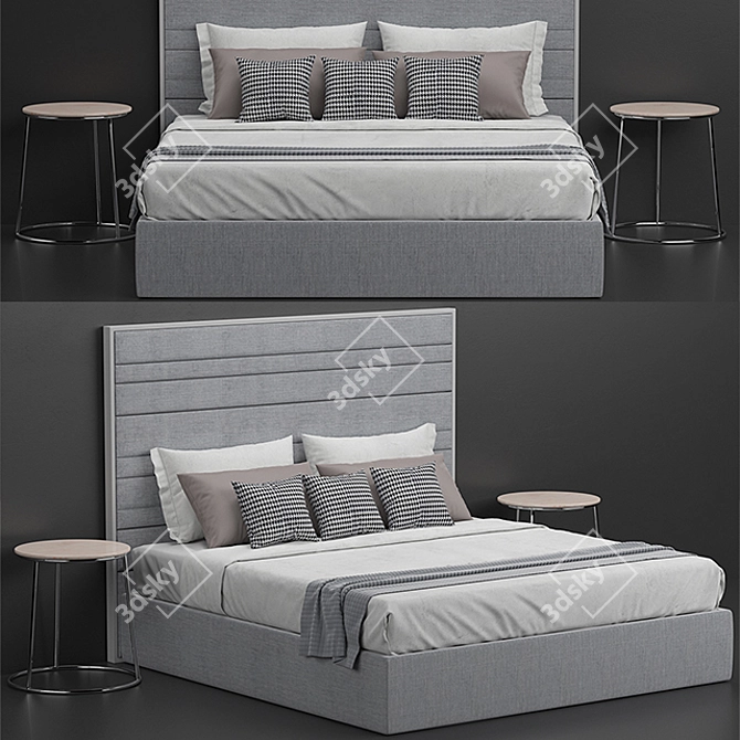 Boheme Bed by Porada - Luxurious and Stylish 3D model image 1