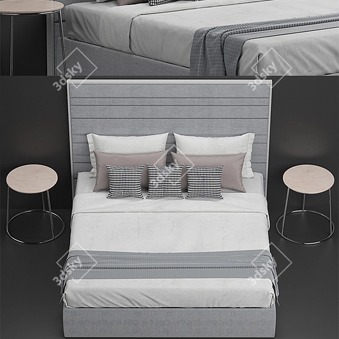 Boheme Bed by Porada - Luxurious and Stylish 3D model image 2