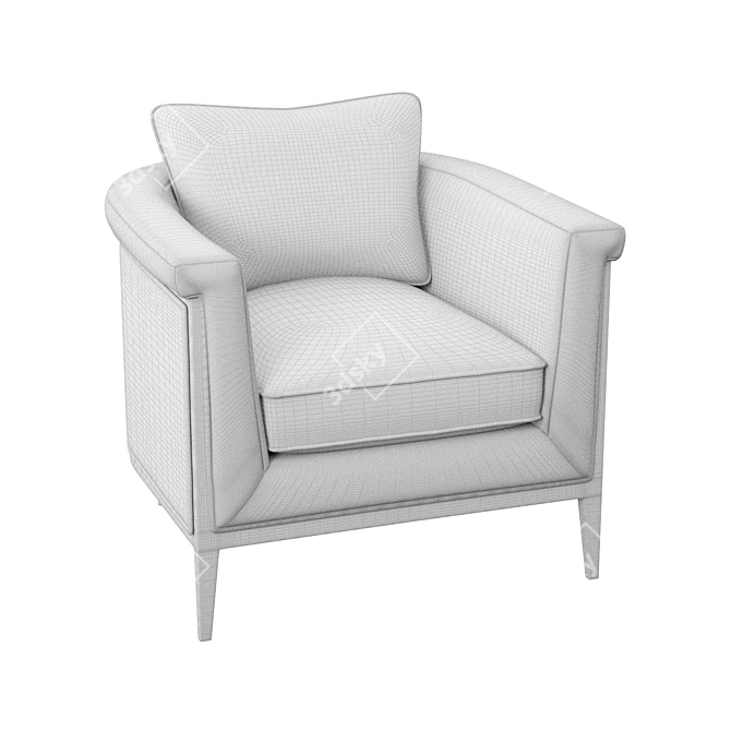 Comfort Lounge Arm Chair 3D model image 3