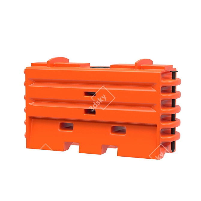 Water Cable Traffic Barrier: Superior Traffic Control Solution 3D model image 1