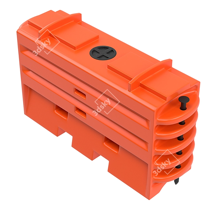 Water Cable Traffic Barrier: Superior Traffic Control Solution 3D model image 2