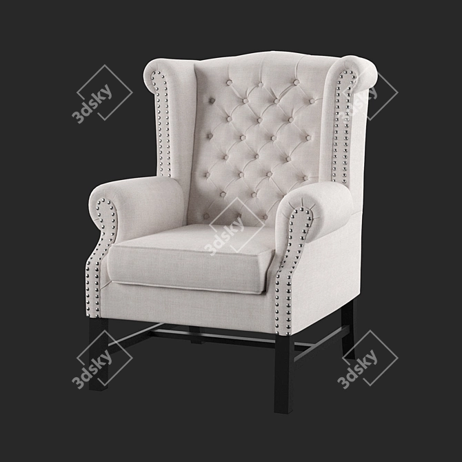 Cozy Comfy Armchair 3D model image 1