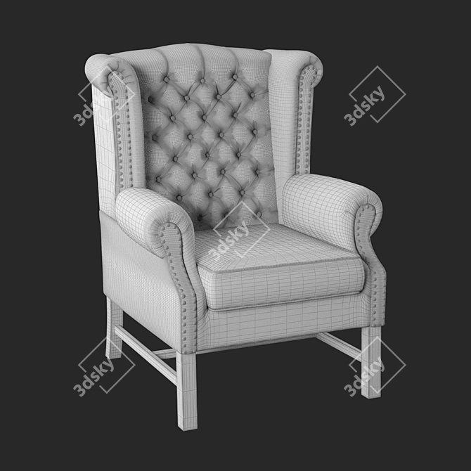 Cozy Comfy Armchair 3D model image 3