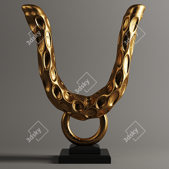 Abstract Sculpture: Modern Art Masterpiece 3D model image 1