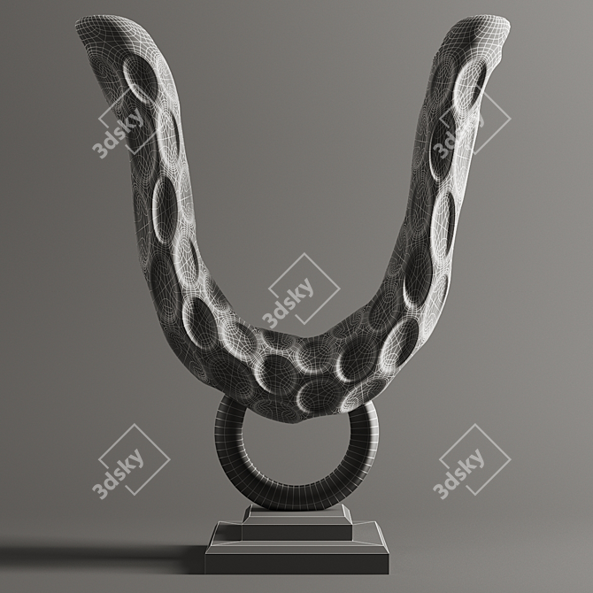 Abstract Sculpture: Modern Art Masterpiece 3D model image 3