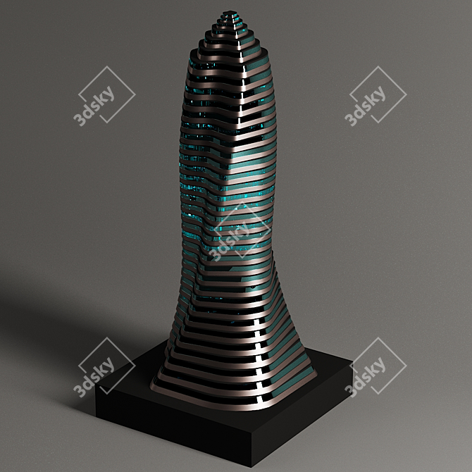 Architectural Building Sculpture 3D model image 2