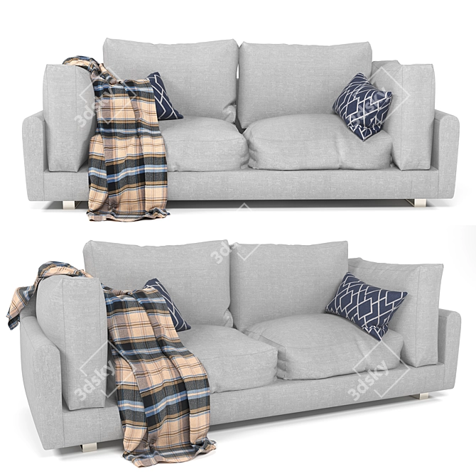 Modern Corona Sofa: Comfort & Style 3D model image 1