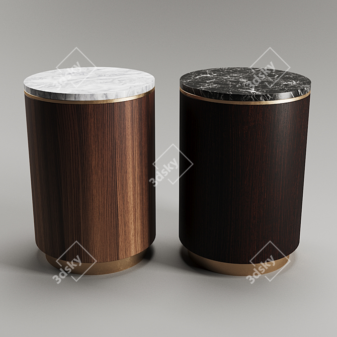 Sleek Modern Coffee Table 3D model image 1