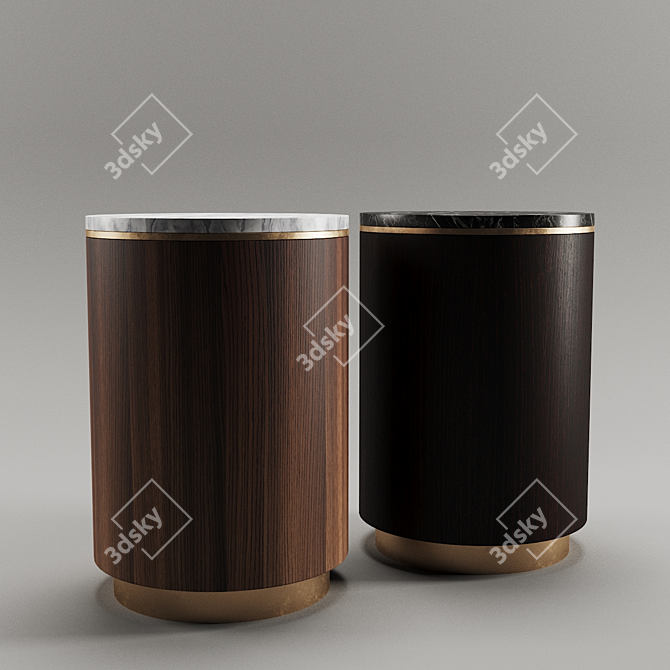 Sleek Modern Coffee Table 3D model image 2