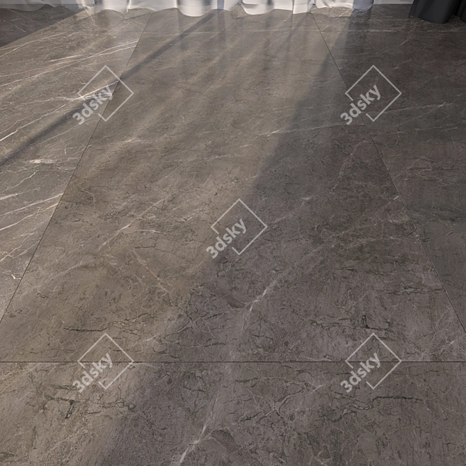 Elegant Marble Floor Tiles 3D model image 1