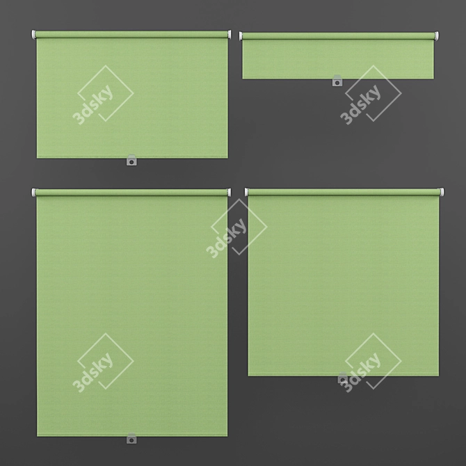 Roller Blinds Ikea Tupplur - Various Colors 3D model image 3