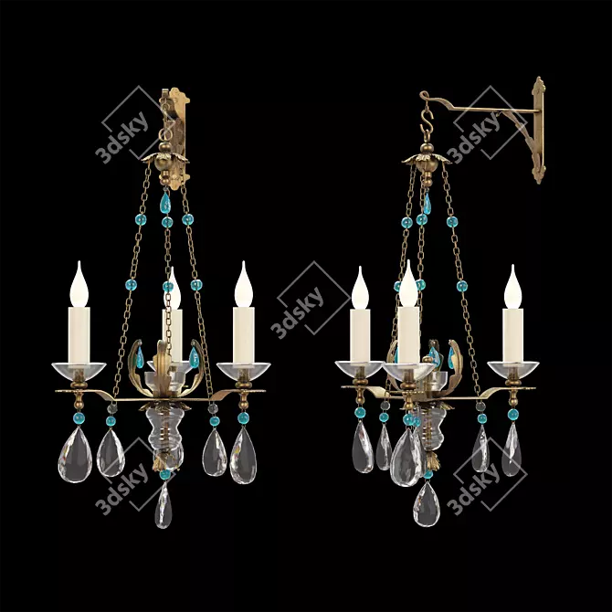 Elegance Refined: Classic Sconce 3D model image 1