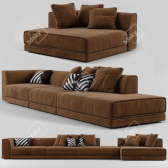 Baxter Rafael Sofa: Timeless Elegance for Your Home 3D model image 1