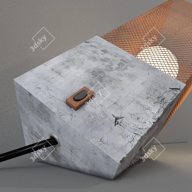 Elegant Handcrafted Table Lamp 3D model image 3