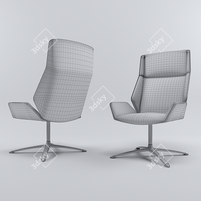 ErgoFlex Office Chair 3D model image 2