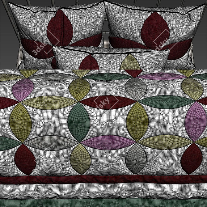 VHC Everly King Luxury Bed 3D model image 3